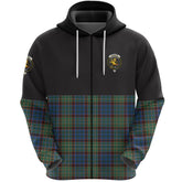Nicolson Hunting Ancient Clan Half Of Tartan Zipper Hoodie